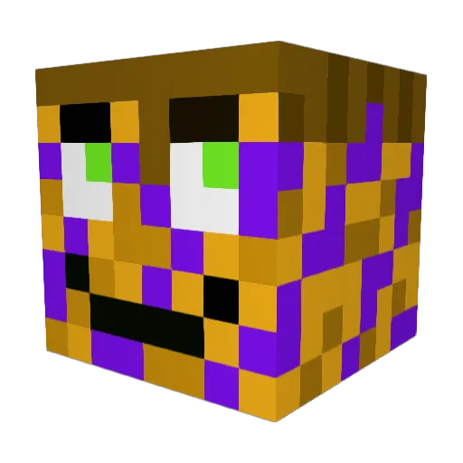 OLDSMELLYPIE Minecraft avatar head, 3D render