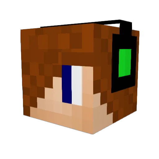 OLDcheese89 Minecraft avatar head, 3D render