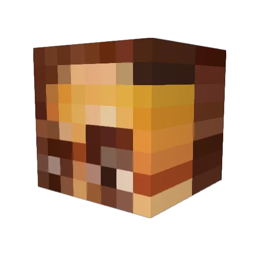 OLEGOPOG Minecraft avatar head, 3D render