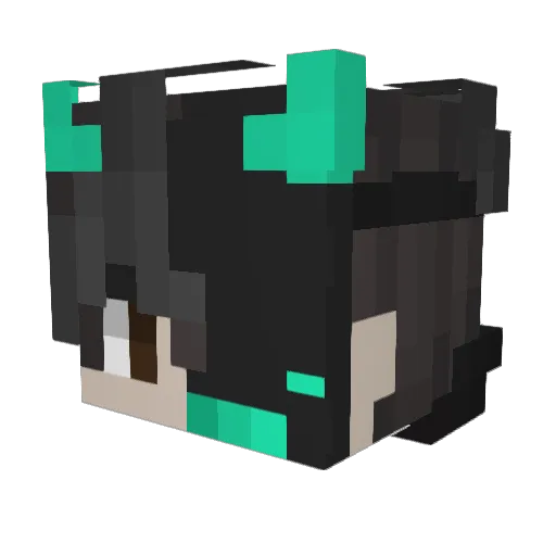 OLG_lao_ba Minecraft avatar head, 3D render