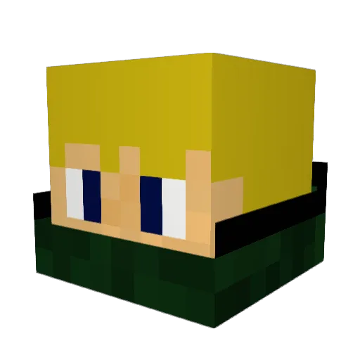 OLIBOLGAMES Minecraft avatar head, 3D render