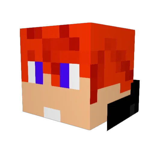 OLIVER_YT Minecraft avatar head, 3D render