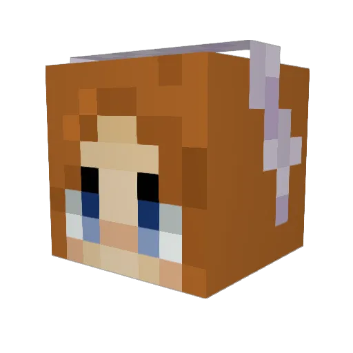 OLIWYZ Minecraft avatar head, 3D render