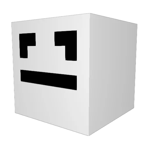 OLI_012345 Minecraft avatar head, 3D render