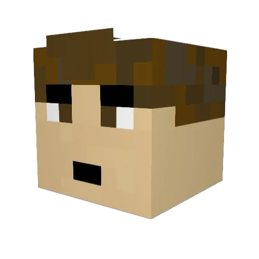 OLLEGILLARFOGGEL Minecraft avatar head, 3D render