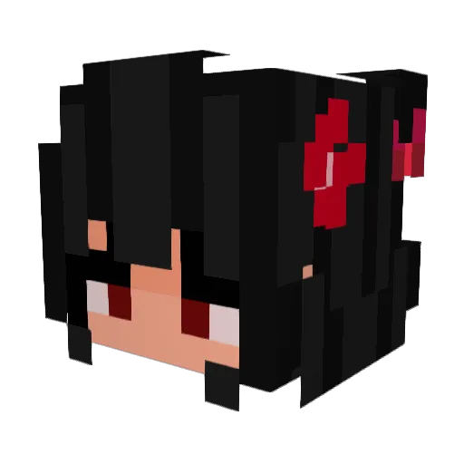 OLLETK_ Minecraft avatar head, 3D render