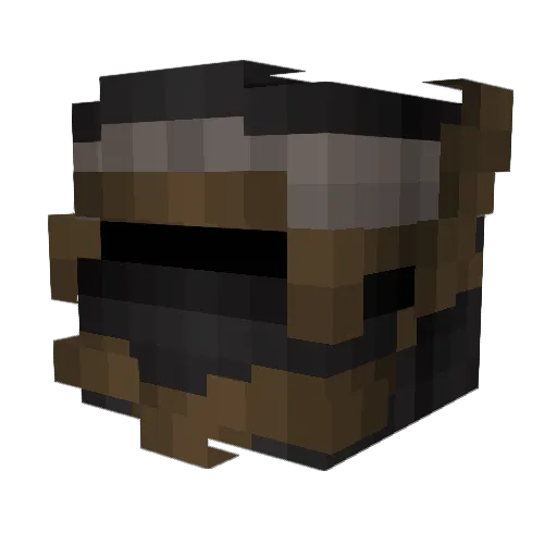 OLLO1232 Minecraft avatar head, 3D render