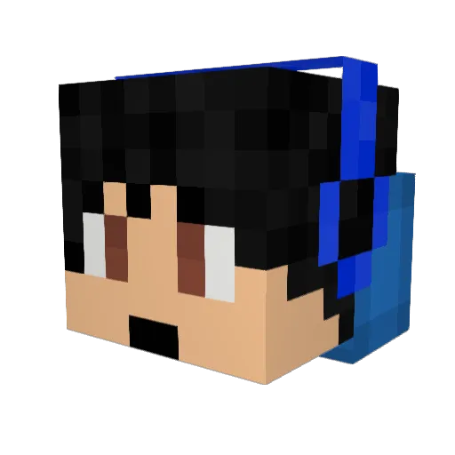 OLSIMAN Minecraft avatar head, 3D render