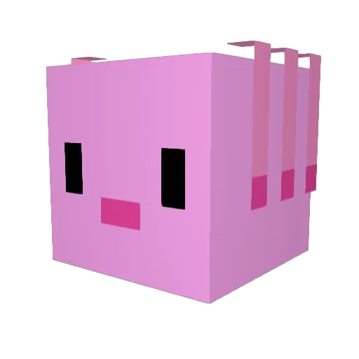 OLTZIZ Minecraft avatar head, 3D render