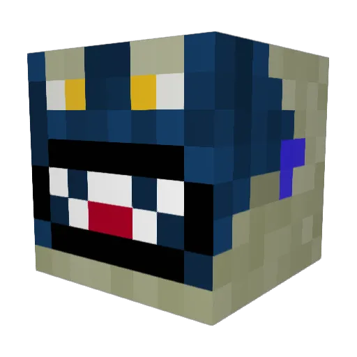 OL_Crooked_Leg Minecraft avatar head, 3D render