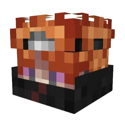 OLegendaryEnder Minecraft avatar head, 3D render