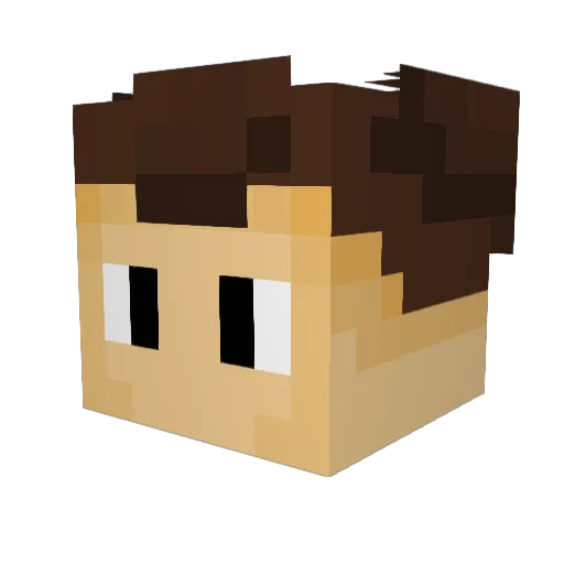 OLithium Minecraft avatar head, 3D render