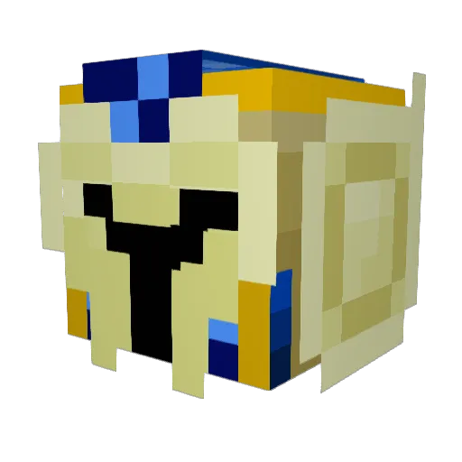 OLnPO Minecraft avatar head, 3D render