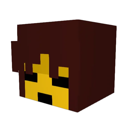OM0R1 Minecraft avatar head, 3D render