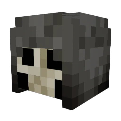 OM3N_645 Minecraft avatar head, 3D render