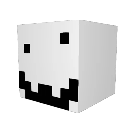 OM4NI Minecraft avatar head, 3D render