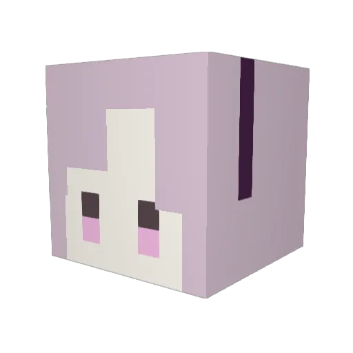 OMAEDAYO Minecraft avatar head, 3D render