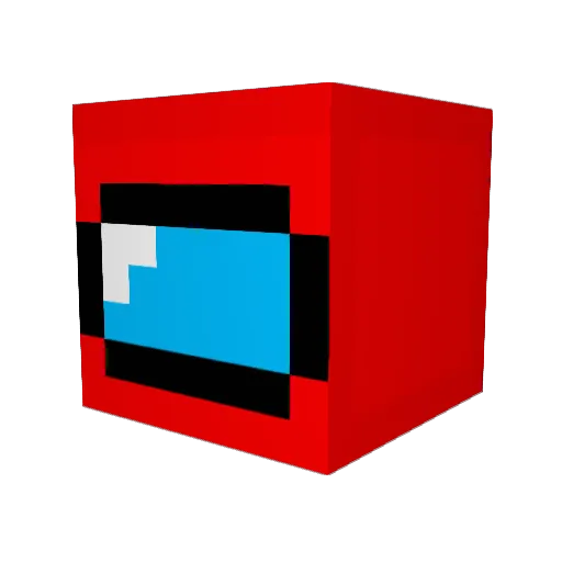 OMAN8000 Minecraft avatar head, 3D render