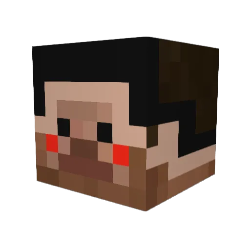 OMANJU1 Minecraft avatar head, 3D render