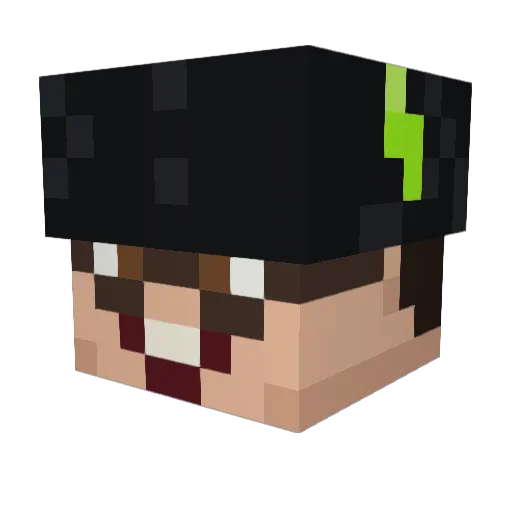 OMCCollectionYT Minecraft avatar head, 3D render