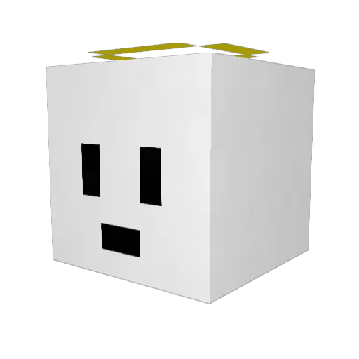 OMEDETA Minecraft avatar head, 3D render