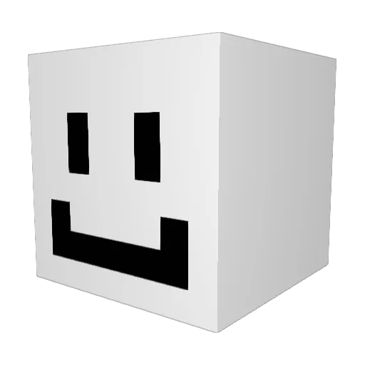OMEGABART Minecraft avatar head, 3D render