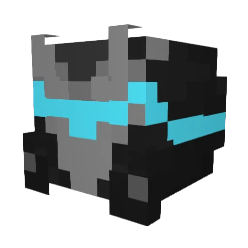 OMEGAgroovy Minecraft avatar head, 3D render