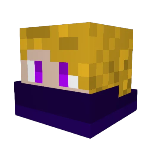 OMEINS Minecraft avatar head, 3D render