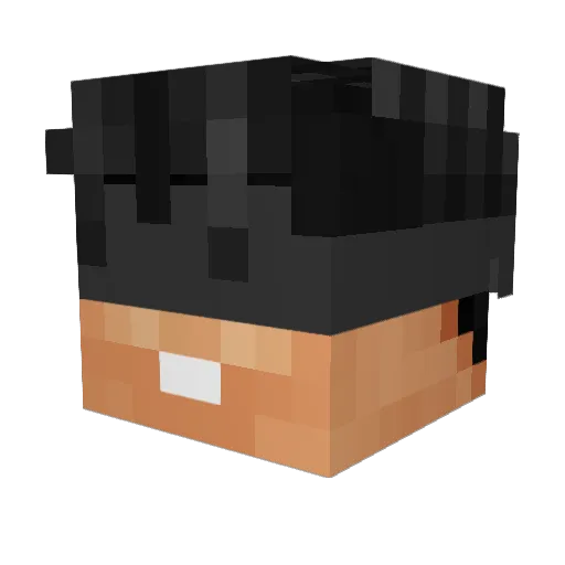 OMENyh Minecraft avatar head, 3D render