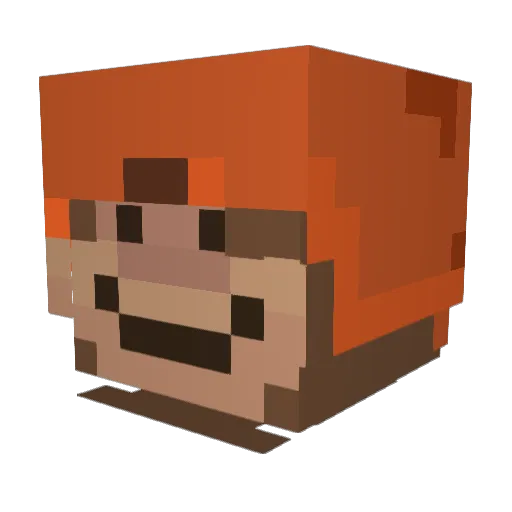 OMGHenri Minecraft avatar head, 3D render