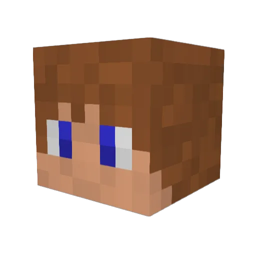 OMGItsElz Minecraft avatar head, 3D render