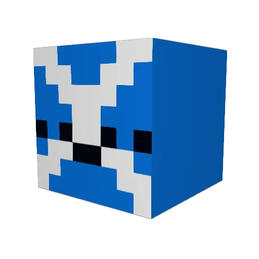 OMGItsLeonidas Minecraft avatar head, 3D render