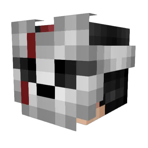 OMGYourTrash8 Minecraft avatar head, 3D render