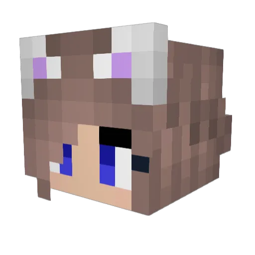 OMG_Ela Minecraft avatar head, 3D render