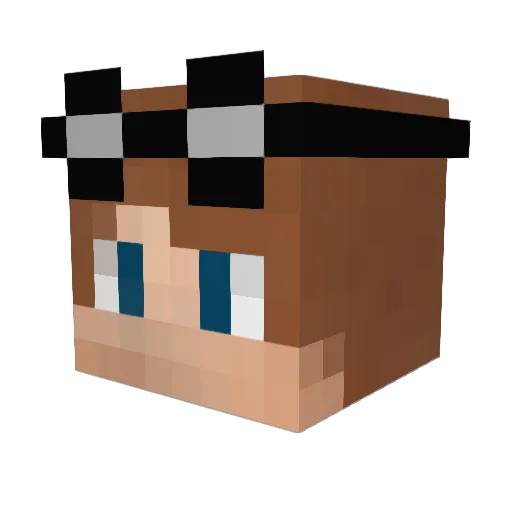 OMG_Lazer_Gun Minecraft avatar head, 3D render