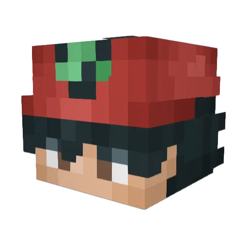 OMGitsAnAsian_ Minecraft avatar head, 3D render