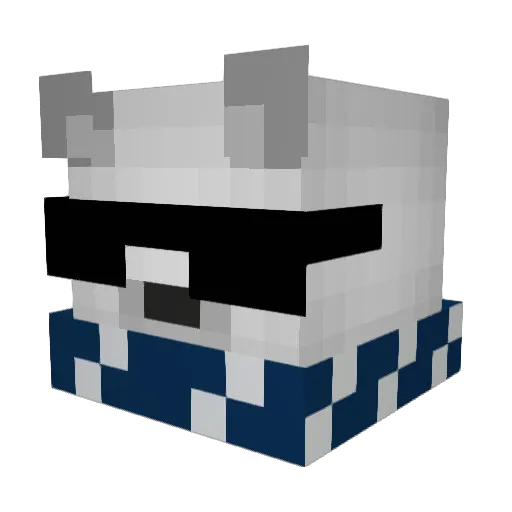 OMGitsBear Minecraft avatar head, 3D render