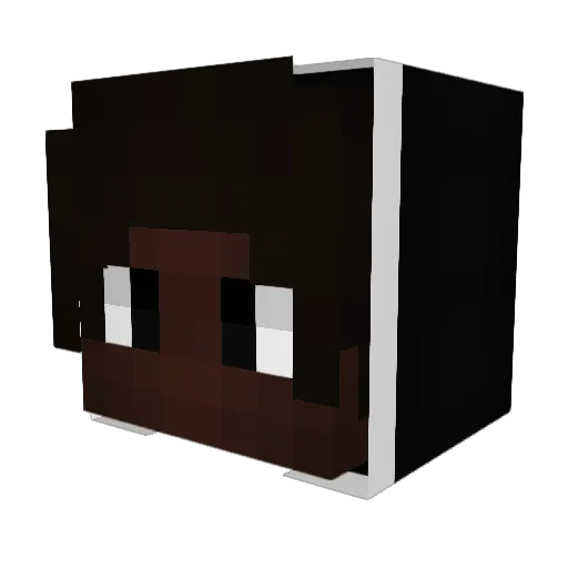 OMGitzMALIK Minecraft avatar head, 3D render
