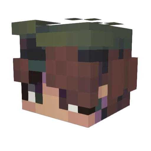 OMGorleo Minecraft avatar head, 3D render