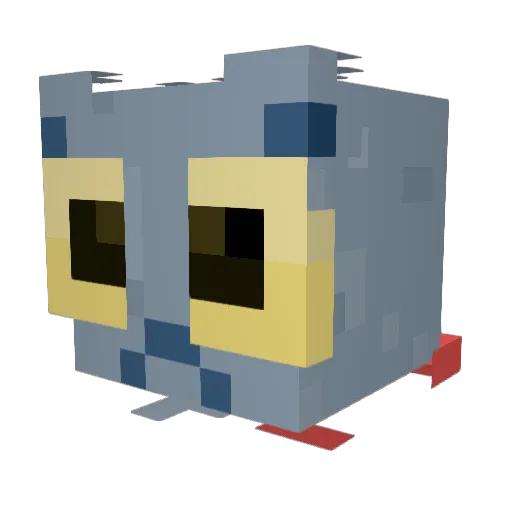 OMICAI Minecraft avatar head, 3D render