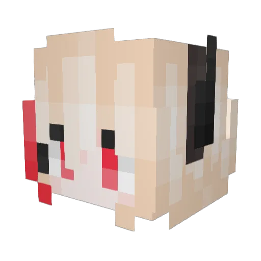 OMJL_ManBo Minecraft avatar head, 3D render