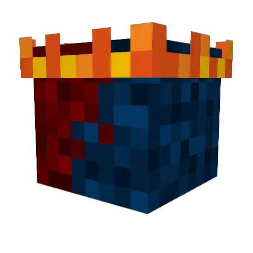 OMNIPH03NIX Minecraft avatar head, 3D render