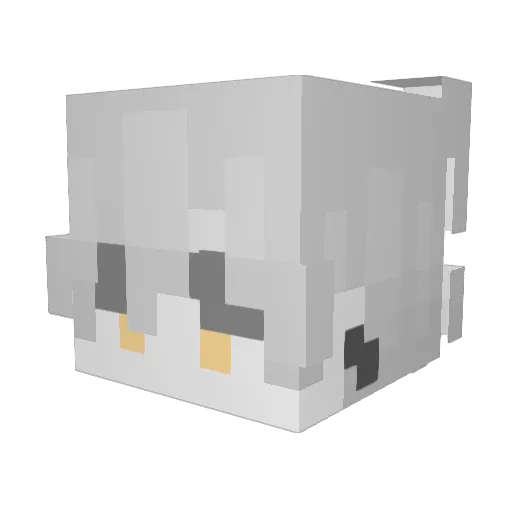 OMOsensei Minecraft avatar head, 3D render