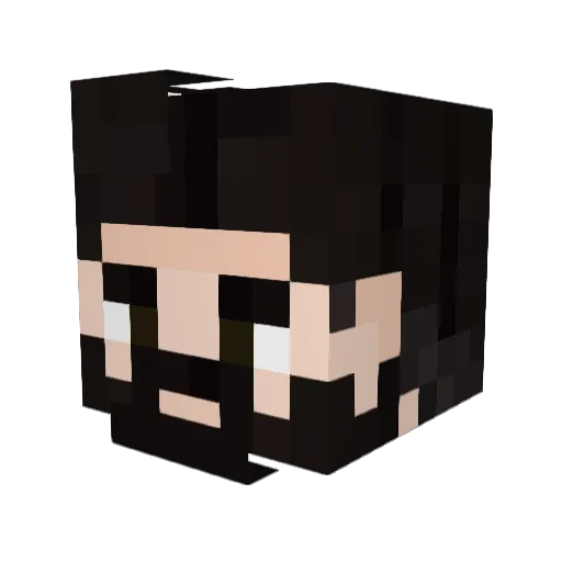 OMVonBlood Minecraft avatar head, 3D render