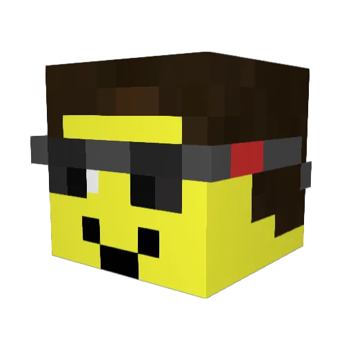 OManoBatata Minecraft avatar head, 3D render