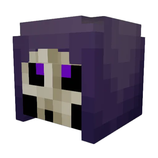 OMeruem Minecraft avatar head, 3D render