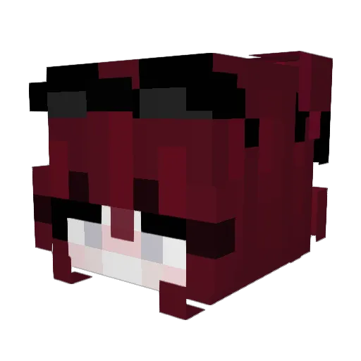 OMxTHO Minecraft avatar head, 3D render
