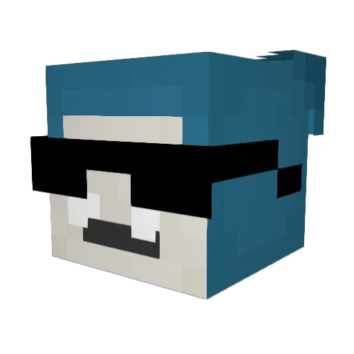 ON4TA Minecraft avatar head, 3D render