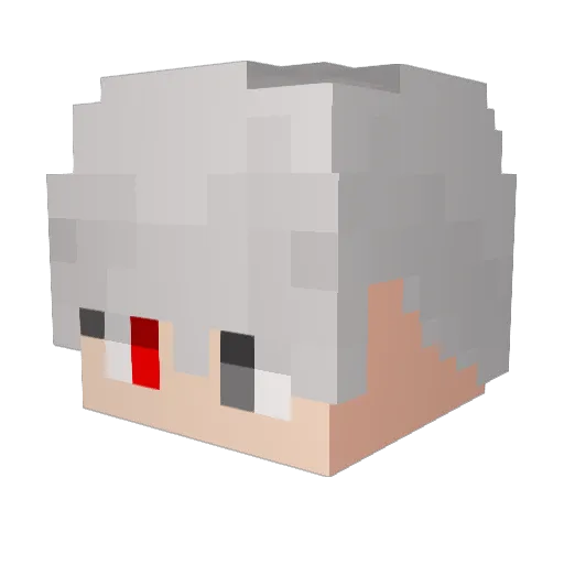 ONCE0320 Minecraft avatar head, 3D render