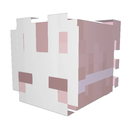 ONDOo5 Minecraft avatar head, 3D render
